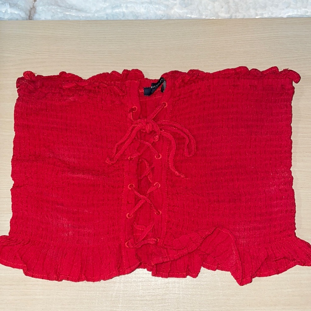 AE red tube top